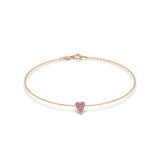 Blushing Heart Bracelet