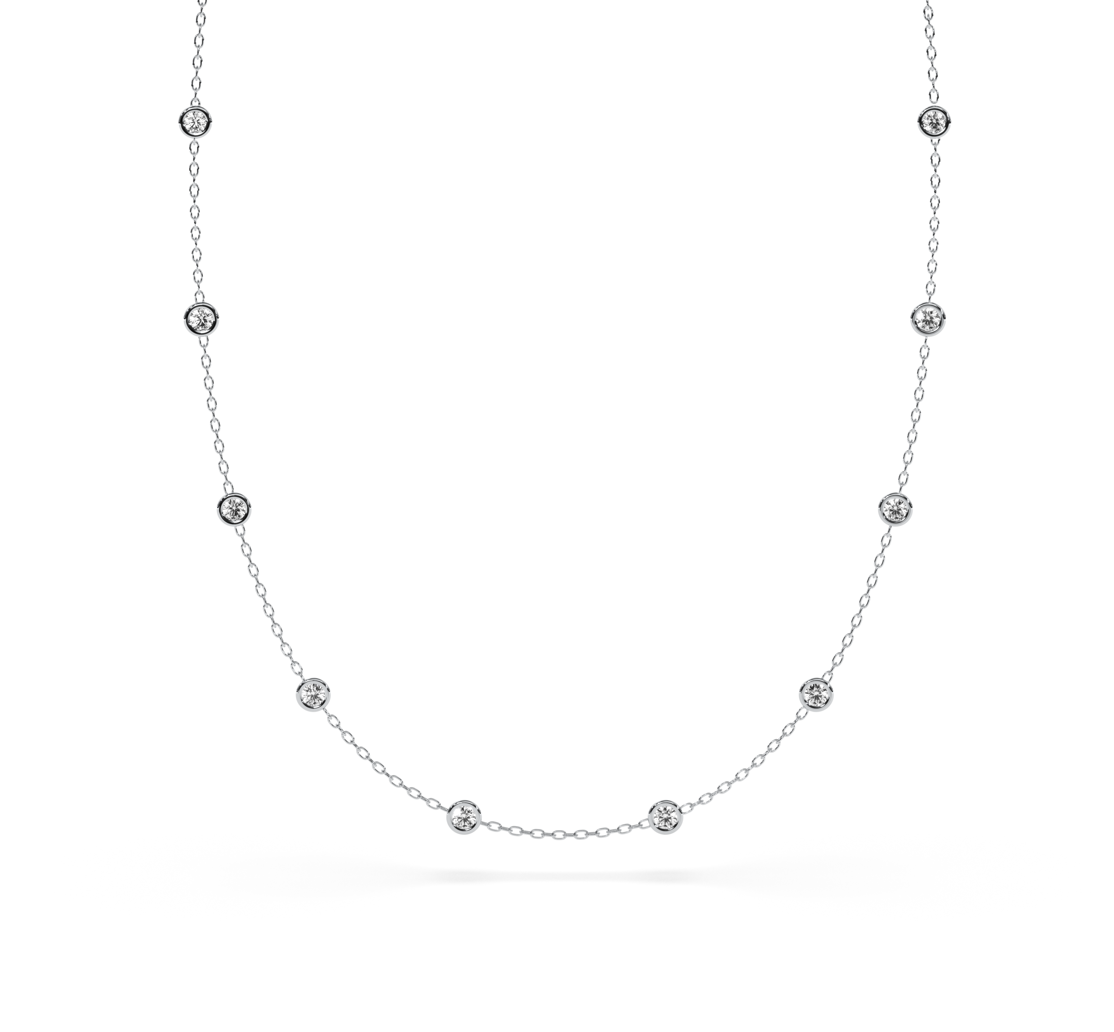 Diamond Station Necklace